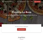 Kleine Seitenvorschau von pizzeria-larosa.de