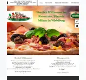 Kleine Seitenvorschau von pizzeria-ristorante-milano.de