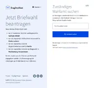 Kleine Seitenvorschau von wahlbrief.de