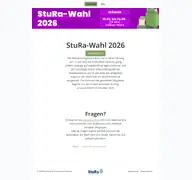 Kleine Seitenvorschau von wahlen.stura-rostock.de