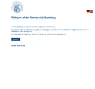 Kleine Seitenvorschau von wahlen.uni-bamberg.de
