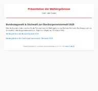 Kleine Seitenvorschau von wahlergebnisse.halle.de