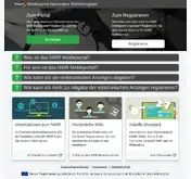 Kleine Seitenvorschau von nwr-meldeportal.de