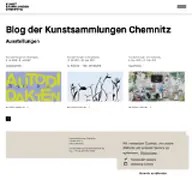 Kleine Seitenvorschau von blog.kunstsammlungen-chemnitz.de