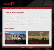 Kleine Seitenvorschau von dance1.de