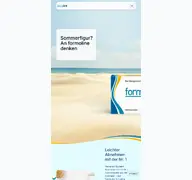 Kleine Seitenvorschau von formoline.de