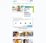 Kleine Seitenvorschau von heimat-krankenkasse.de