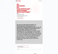 Kleine Seitenvorschau von ruwac.de