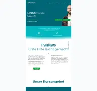 Kleine Seitenvorschau von pulskurs.de