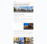 Kleine Seitenvorschau von krakautipps.de