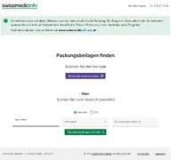 Kleine Seitenvorschau von swissmedicinfo.ch