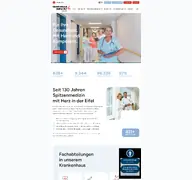 Kleine Seitenvorschau von krankenhaus-daun.de