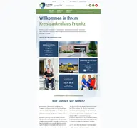 Kleine Seitenvorschau von krankenhaus-prignitz.de