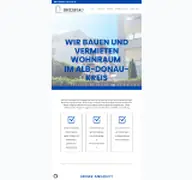 Kleine Seitenvorschau von kreisbau-alb-donau.de