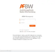 Kleine Seitenvorschau von meldeportal.afbw-gmbh.de