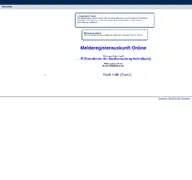 Kleine Seitenvorschau von meldeportal.itc-halle.de