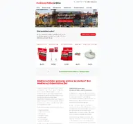Kleine Seitenvorschau von maklerschilderonline.de