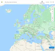 Kleine Seitenvorschau von mapblast.com