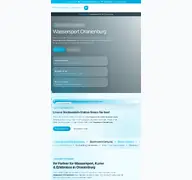 Kleine Seitenvorschau von wassersportoranienburg.de