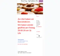 Kleine Seitenvorschau von cafehaag.de