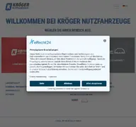 Kleine Seitenvorschau von kroeger-nutzfahrzeuge.de