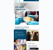 Kleine Seitenvorschau von innovation.desy.de
