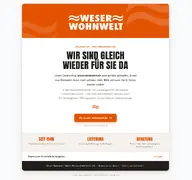Kleine Seitenvorschau von weserwohnwelt.de