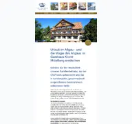 Kleine Seitenvorschau von krone-mittelberg.de