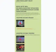 Kleine Seitenvorschau von jagdreguliertnicht.ch