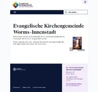 Kleine Seitenvorschau von ev-worms-innenstadt.ekhn.de