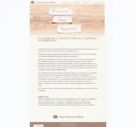Kleine Seitenvorschau von psychotherapie-faq.de