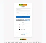 Kleine Seitenvorschau von login.burda-forward.de