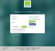 Kleine Seitenvorschau von login.datev-community.de