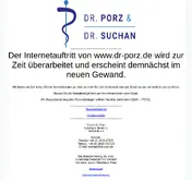Kleine Seitenvorschau von dr-porz.de