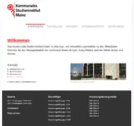 Kleine Seitenvorschau von ksi-mainz.de