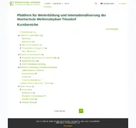 Kleine Seitenvorschau von wbmoodle.hswt.de