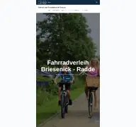 Kleine Seitenvorschau von fahrradverleih-tossens.de