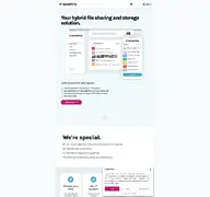 Kleine Seitenvorschau von syncplicity.com