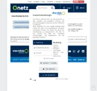 Kleine Seitenvorschau von webanzeigen.onetz.de
