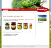 Kleine Seitenvorschau von mamminger-konserven.de