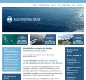 Kleine Seitenvorschau von bootsschule-weiss.de