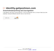 Kleine Seitenvorschau von postman.co