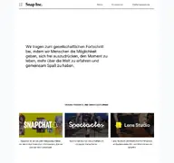 Kleine Seitenvorschau von snap.com