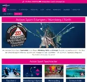 Kleine Seitenvorschau von action-sport-erlangen.de