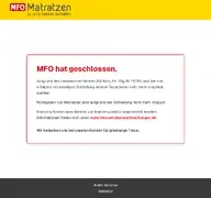 Kleine Seitenvorschau von mfo-matratzen.de