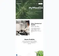 Kleine Seitenvorschau von myweed24.de