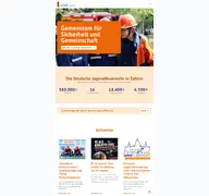 Kleine Seitenvorschau von jugendfeuerwehr.de