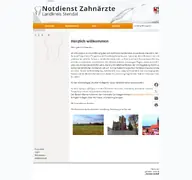 Kleine Seitenvorschau von notdienst-zahnaerzte-stendal.de