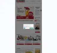 Kleine Seitenvorschau von dommers.de