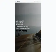Kleine Seitenvorschau von fahrfitapp.de